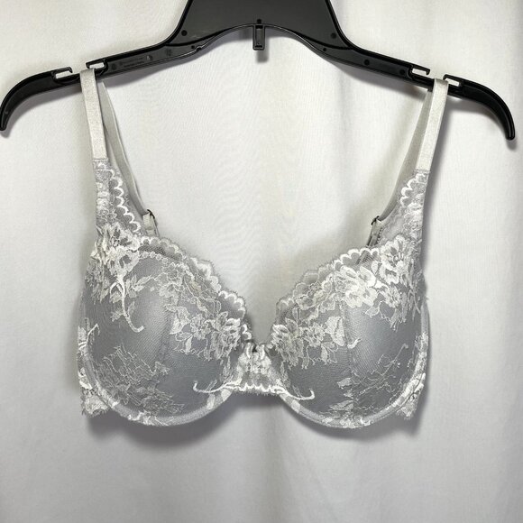 Natori Devotion Contour Undewire Padded Bra 34DD Mink White Lace - Picture 9 of 13